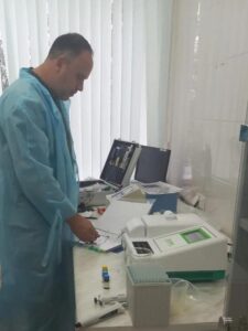 В Белореченской ветлаборатории введён в работу новый биохимический анализатор